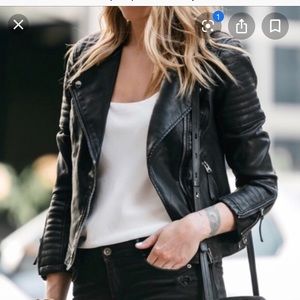 Faux leather jacket